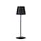 Hello Honey® 14.5" Black Round Metal LED Rechargeable Table Lamp